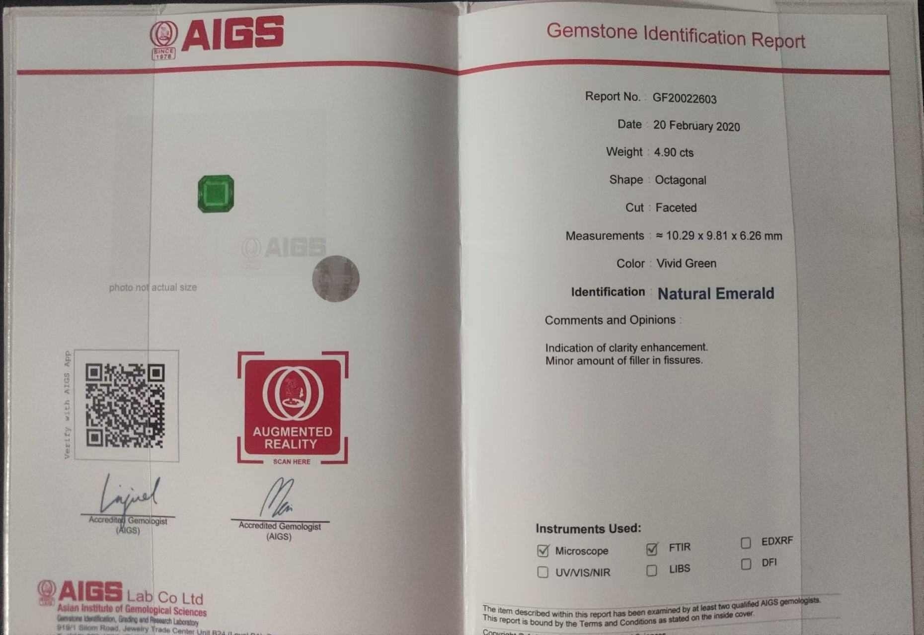 4.90 Ct. Emerald from Zambia