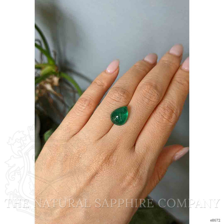 5.93 Ct. Cabochon Emerald from Russia