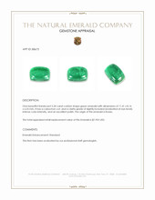 5.34 Ct. Cabochon Emerald from Russia Appraisal