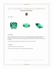 1.01 Ct. Emerald from Zambia Appraisal