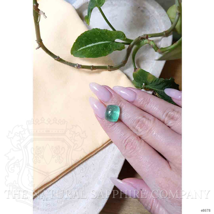 10.63 Ct. Cabochon Emerald from Russia