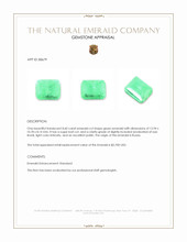 8.60 Ct. Cabochon Emerald from Russia Appraisal