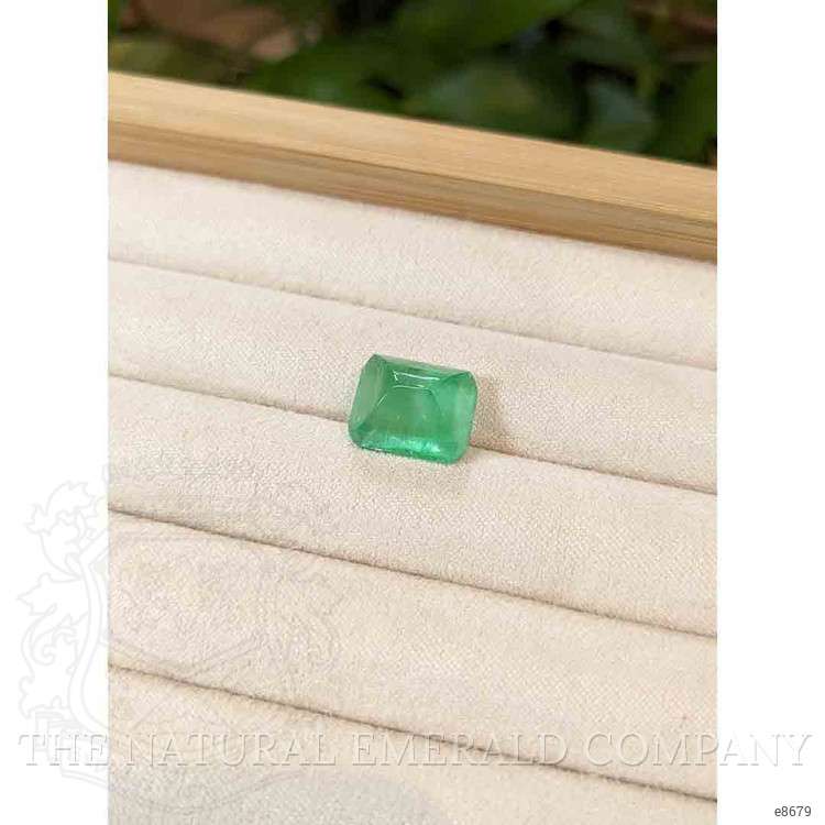 8.60 Ct. Cabochon Emerald from Russia