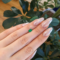 0.71 Ct. Emerald from Afghanistan Life Style