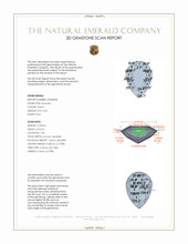 0.43 Ct. Emerald from Colombia 3 D Scan Report