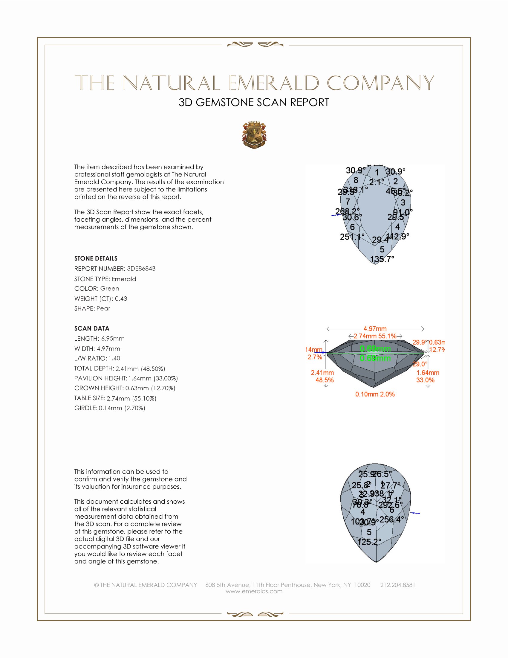 0.43 Ct. Emerald from Colombia