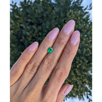 0.61 Ct. Emerald from Afghanistan Life Style