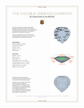 0.10 Ct. Emerald from Afghanistan 3 D Scan Report