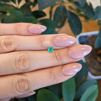 0.36 Ct. Emerald from Afghanistan Life Style