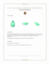 0.46 Ct. Emerald from Afghanistan Appraisal
