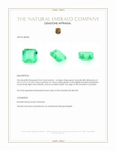 0.42 Ct. Emerald from Colombia Appraisal