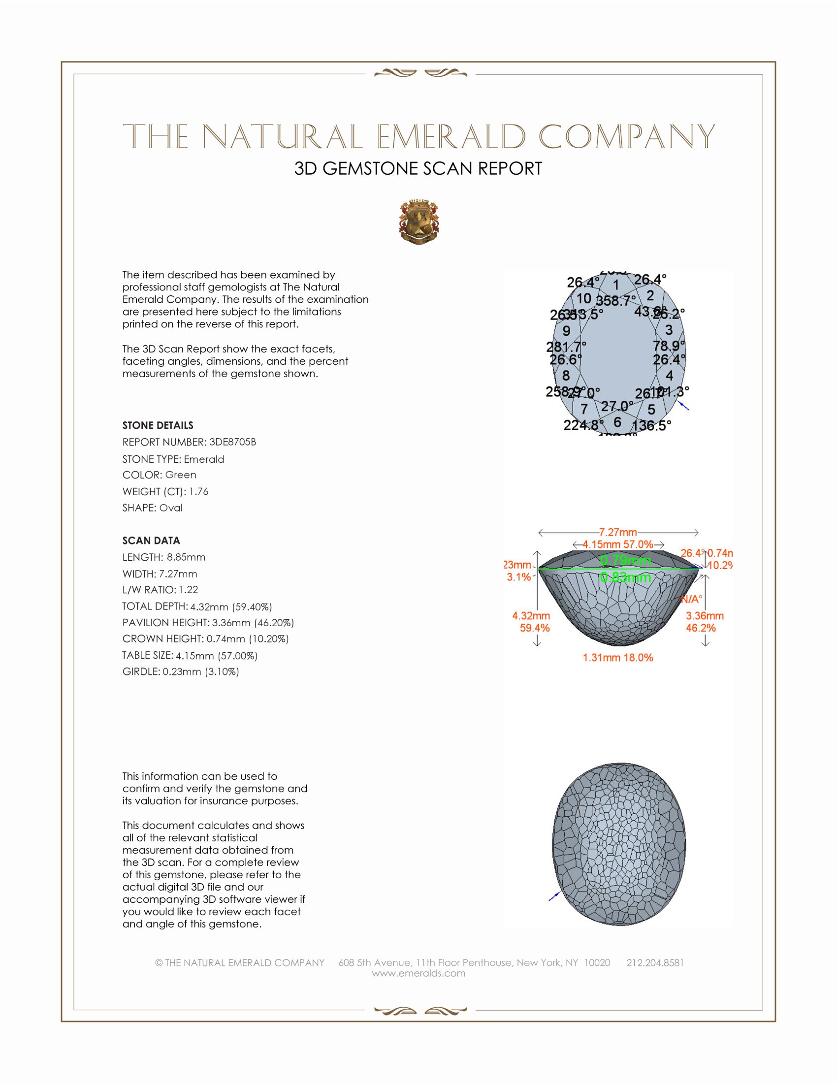 1.76 Ct. Emerald from Colombia