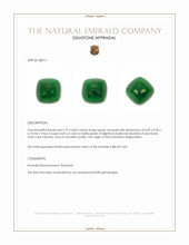 2.79 Ct. Cabochon Emerald from Afghanistan Appraisal