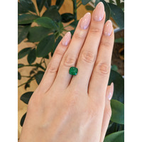 2.79 Ct. Cabochon Emerald from Afghanistan Life Style