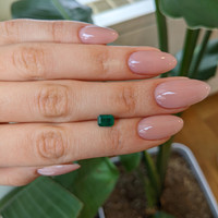 0.78 Ct. Emerald from Afghanistan Life Style