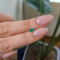 0.32 Ct. Emerald from Afghanistan Life Style