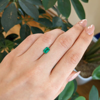 0.78 Ct. Emerald from Afghanistan Life Style