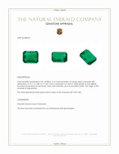 3.14 Ct. Emerald from Afghanistan Appraisal