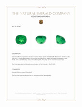 1.53 Ct. Emerald from Colombia Appraisal