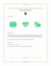 0.55 Ct. Emerald from Afghanistan Appraisal
