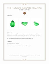 1.73 Ct. Emerald from Afghanistan Appraisal