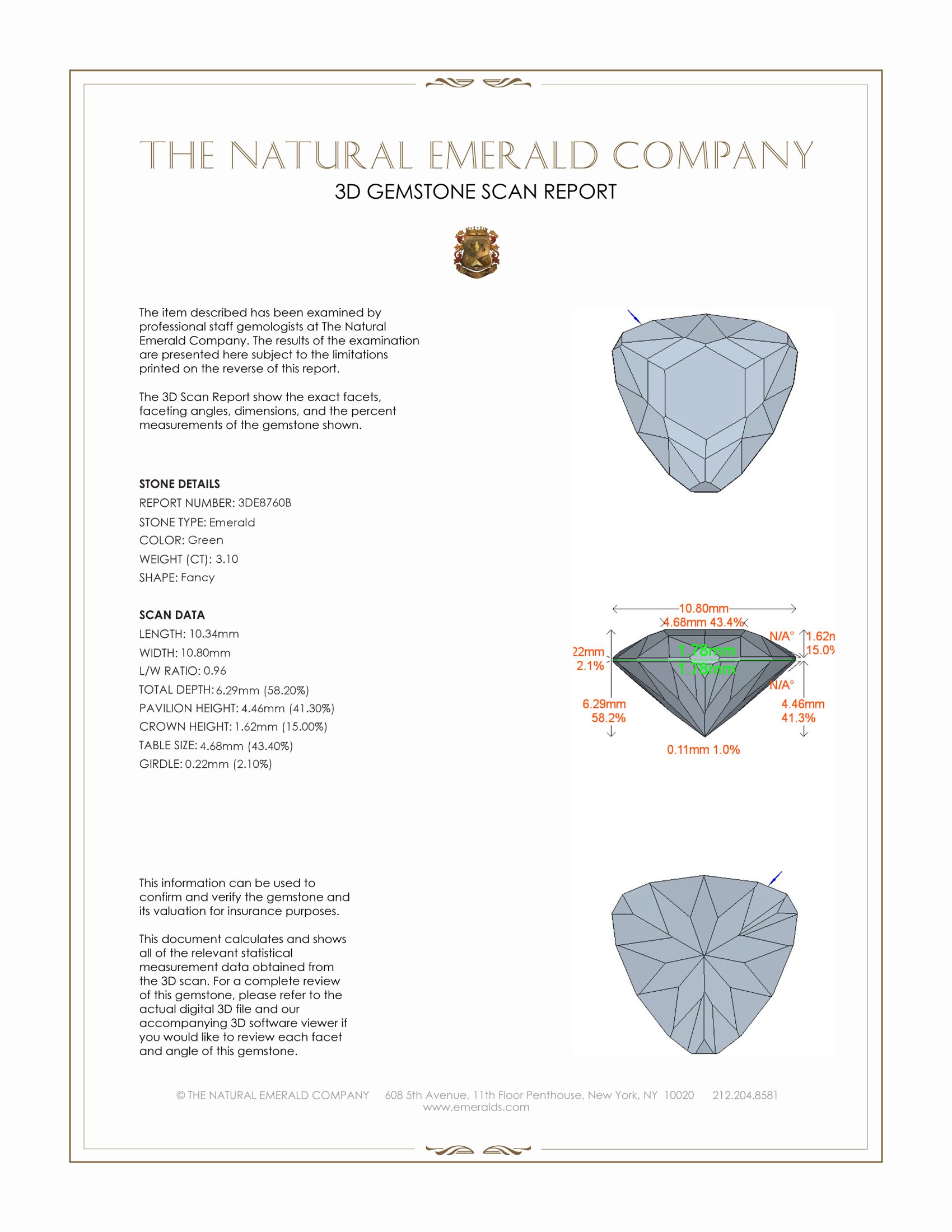 3.10 Ct. Emerald from Afghanistan