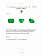 3.19 Ct. Emerald from Afghanistan Appraisal