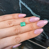 3.88 Ct. Emerald from Afghanistan Life Style