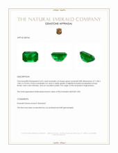 4.62 Ct. Emerald from Afghanistan Appraisal