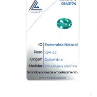 1.94 Ct. Emerald from Colombia Scan Report