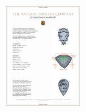1.18 Ct. Emerald from Colombia 3 D Scan Report