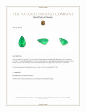 1.32 Ct. Emerald from Colombia Appraisal