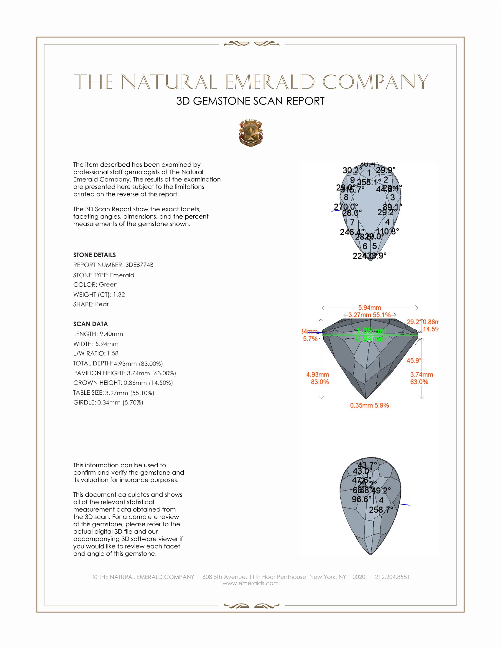 1.32 Ct. Emerald from Colombia