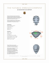 1.13 Ct. Emerald from Colombia 3 D Scan Report