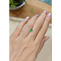 0.68 Ct. Emerald from Colombia Life Style