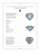 1.08 Ct. Emerald from Colombia 3 D Scan Report