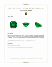 0.26 Ct. Emerald from Afghanistan Appraisal