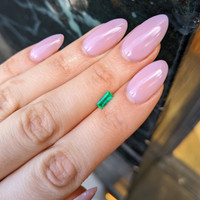 0.33 Ct. Emerald from Afghanistan Life Style