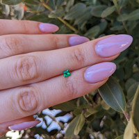 0.24 Ct. Emerald from Afghanistan Life Style