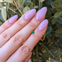 0.24 Ct. Emerald from Afghanistan Life Style