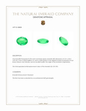 0.28 Ct. Emerald from Afghanistan Appraisal