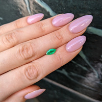 0.85 Ct. Emerald from Afghanistan Life Style