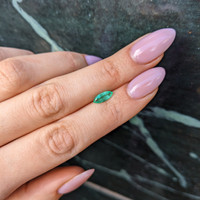 0.77 Ct. Emerald from Afghanistan Life Style