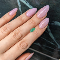 0.77 Ct. Emerald from Afghanistan Life Style