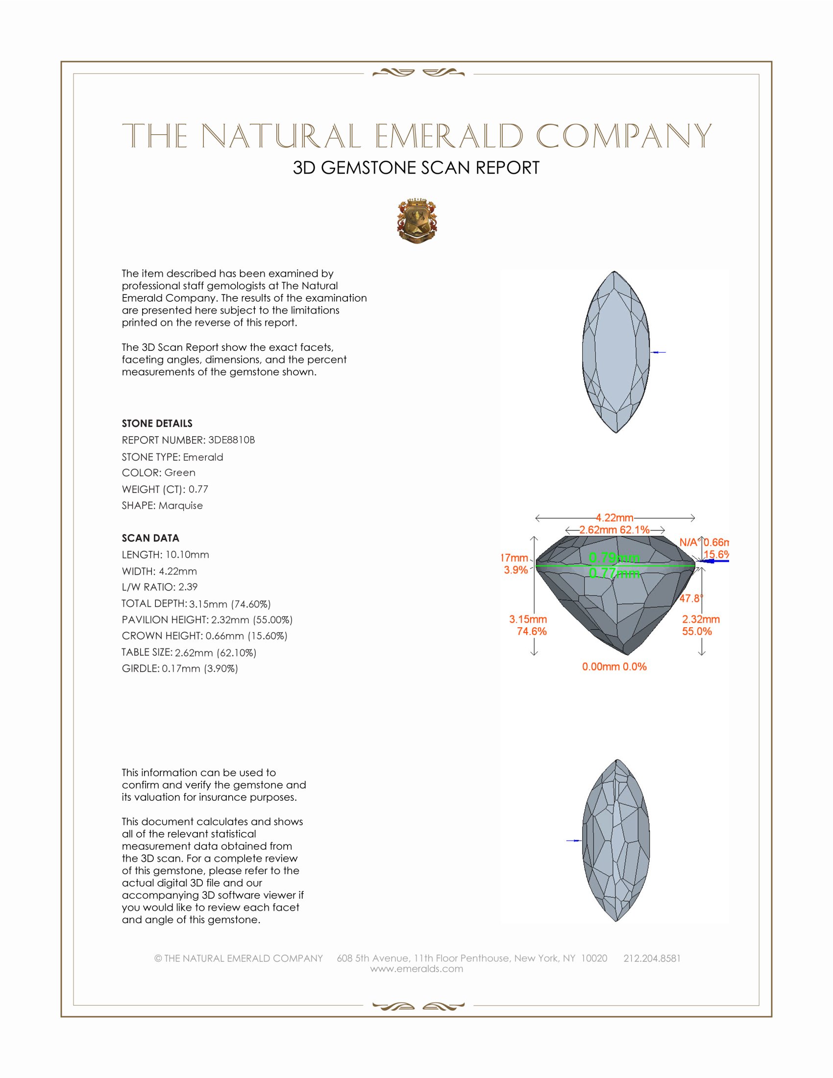 0.77 Ct. Emerald from Afghanistan