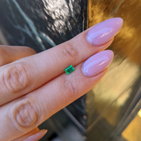 0.32 Ct. Emerald from Afghanistan Life Style