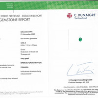 1.46 Ct. Emerald from Colombia Scan Report