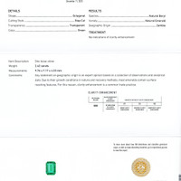2.42 Ct. Emerald from Zambia Scan Report