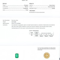 2.42 Ct. Emerald from Zambia Scan Report