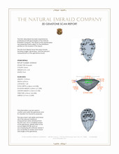2.20 Ct. Emerald from Colombia 3 D Scan Report